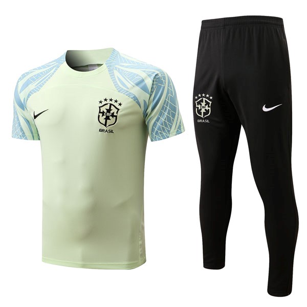 Camiseta Brasil Conjunto Completo 2022 2023 Amarillo